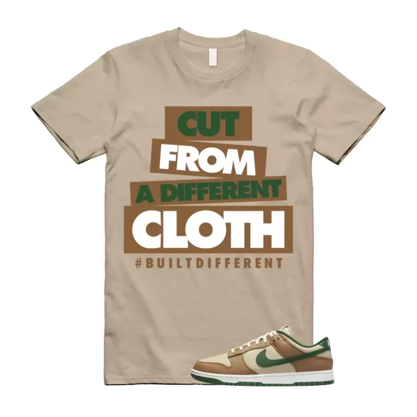 CLOTH T Shirt to match Dunk Low Tan Retro Rattan Gorge Green Sail Dark Driftwood ,FB7160-231