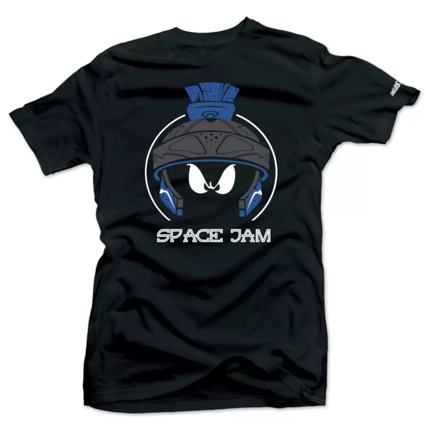 Shirt To Match Jordan 11 Space Jam Low-Marvin-Blue- Black Tees
