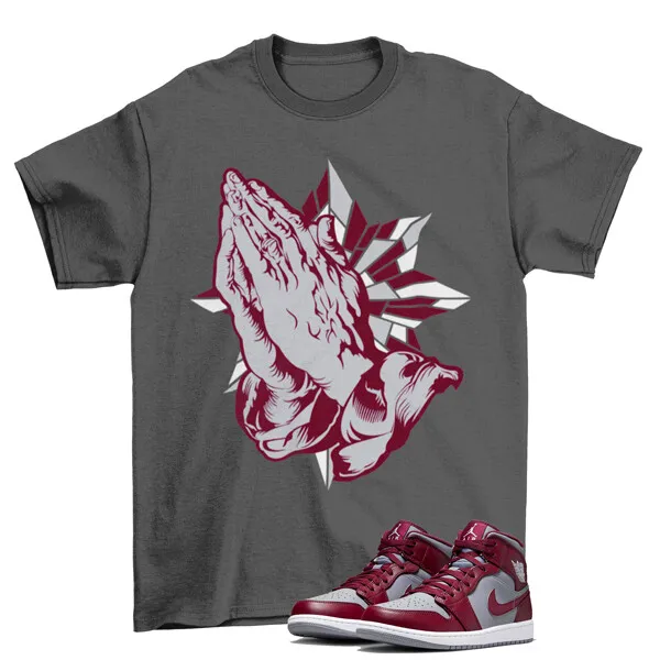 Blessed Cherrywood Shirt to Match Air Jordan 1 Mid Cherrywood Red / DQ8426-615