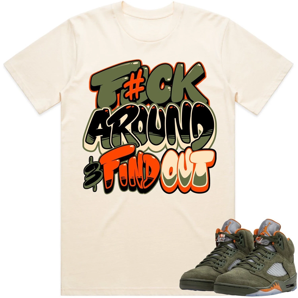 Jordan Retro 5 Olive 5s Shirt To Match - Celadon