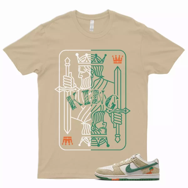 KING T Shirt to Match SB Dunk Low Jarritos Phantom Safety Orange Malachite Khaki