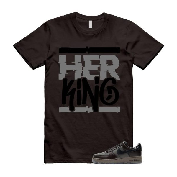 Air Force 1 Paris Black Tea Petra Brown Low T Shirt Match HK ,FZ4167-200
