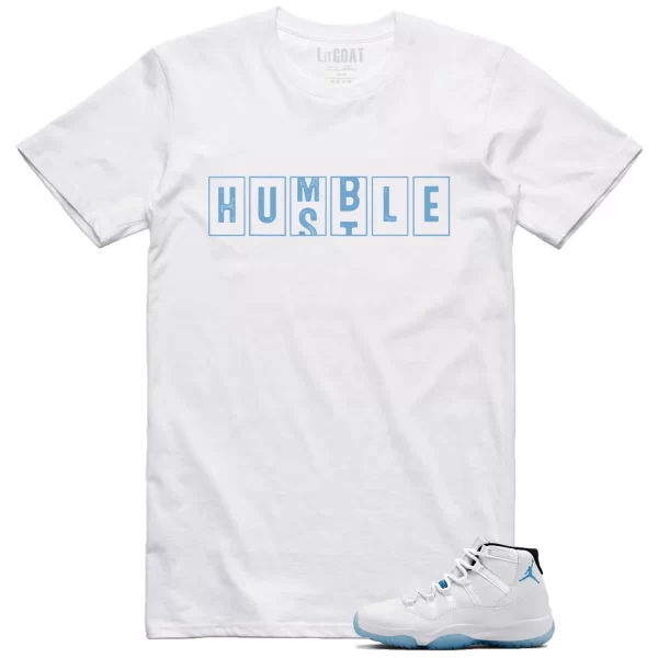 Jordan 11 Legend Blue , Hustle Humble T-Shirt CT8012-104