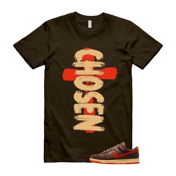 Dunk British Brown Light Tan Sesame Picante Red T Shirt Match CHOSEN HQ3448-262