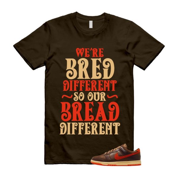 Dunk British Brown Light Tan Sesame Picante Red T Shirt Match BREAD HQ3448-262