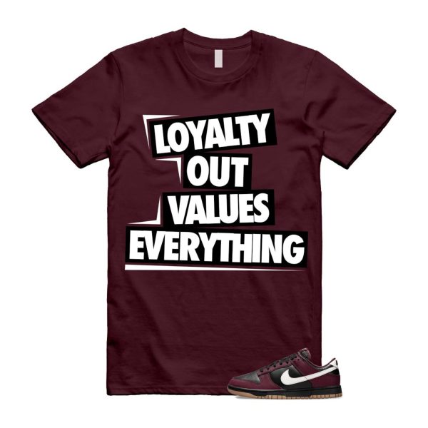Dunk Burgundy Crush Black White Next Nature T Shirt Match LOVE HM9658-600