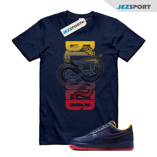 SNAKE T-Shirt To match Nike Air Force 1 '07 LV8 Retro Lettering T-Shirt, HV5752-410 Sneaker Match Tees