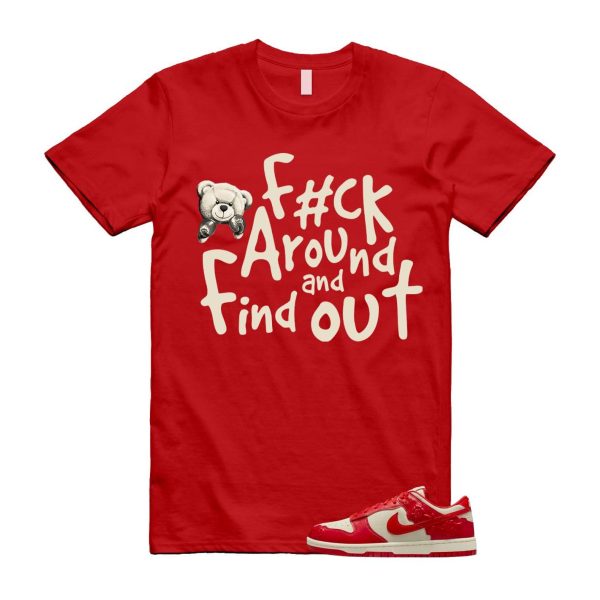 Dunk Red Roses Coconut Milk Pale Ivory Low T Shirt Match FCK HF1986-100