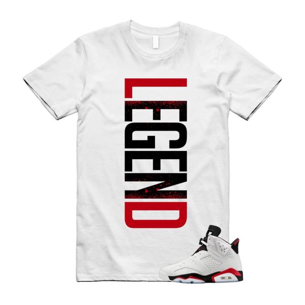 6 Fire Red Summit White Black T Shirt Match LEGEND CT8529-120