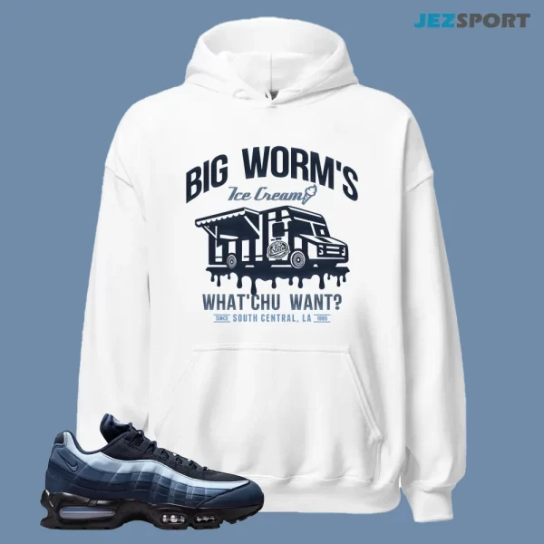 Air Max 95 OG Big Bubble Obsidian IH4457-400 Matching BW's Ice Cream Hoodie