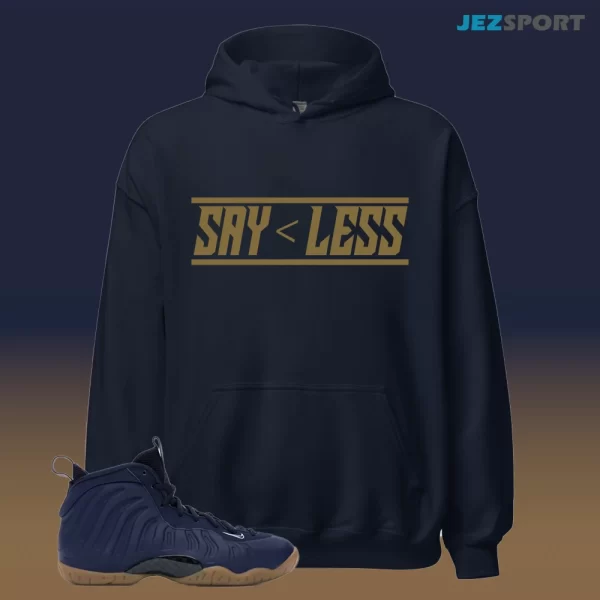 Air Foamposite One Navy Gum (GS) 644791-405  Matching LESS Hoodie