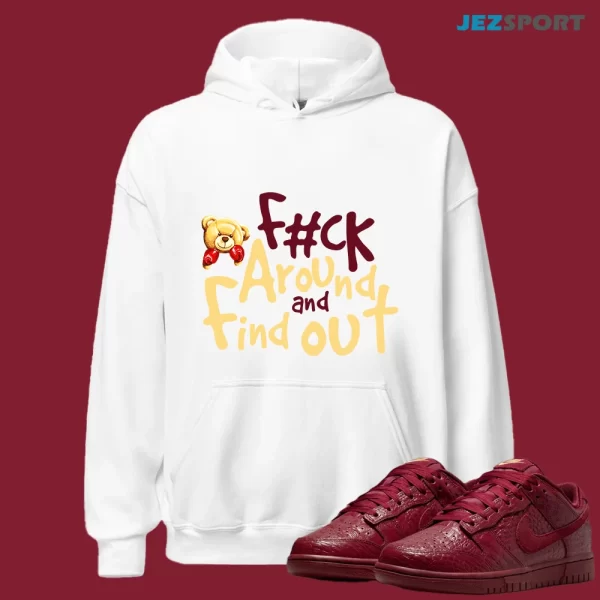 Dunk Low Crocodile Team Red HV4388-600  Matching FCK Hoodie