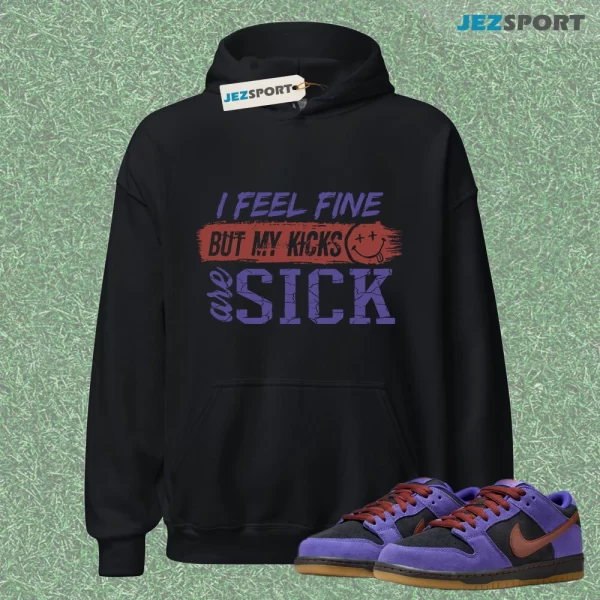 SB Dunk Low Persian Violet HQ1625-500 Matching Sick Kicks Hoodie