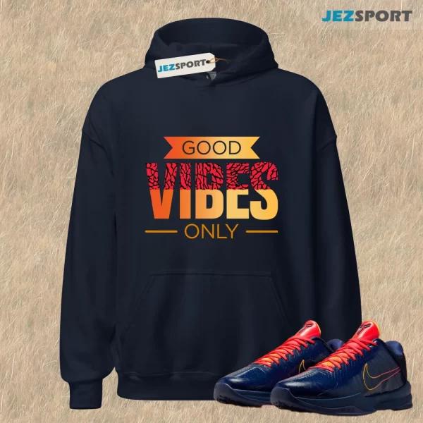 Kobe 5 Protro Caitlin Clark Indiana Fever IM3207-400 Matching Good Vibes Hoodie