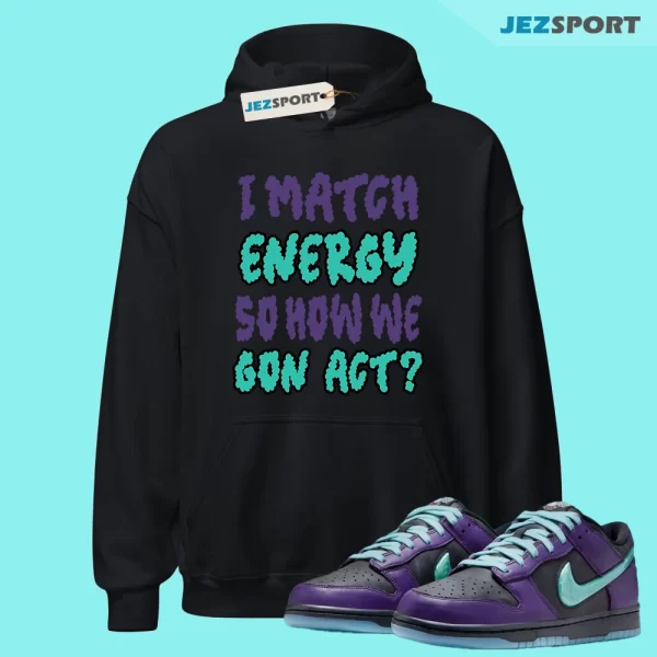 Dunk Low LTD Wizard IB2267-001 Matching Match Energy Hoodie