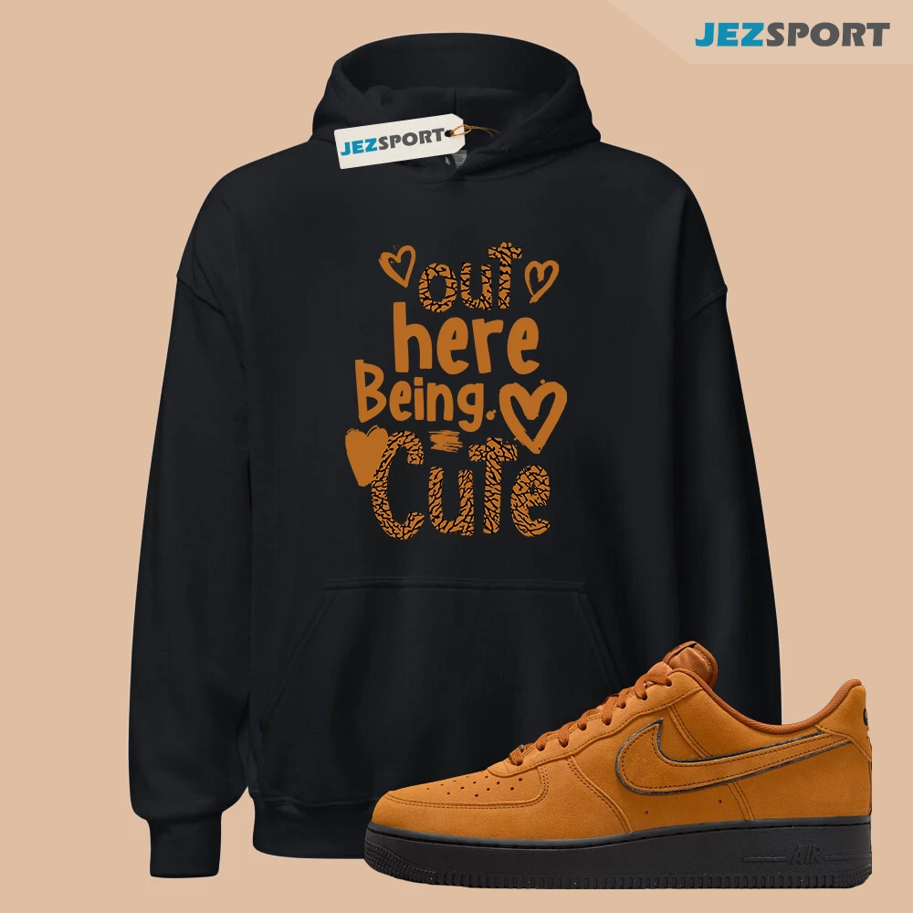 Air Force 1 Low '07 LV8 Desert Ochre Black HQ1966-700 Matching C2 Hoodie